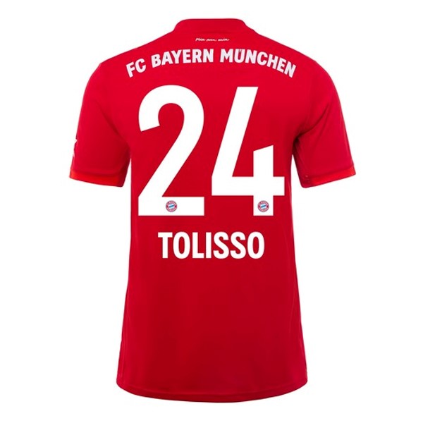 Camiseta Bayern Munich NO.24 Tolisso 1ª 2019-2020 Rojo